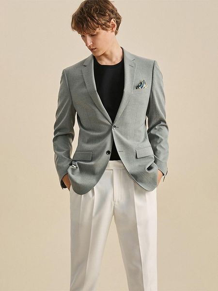 men's suits & blazers suit set for men 2021 summer autumn single breasted thin grey korea slim style formal blazer pant sets wedding gr, White;black
men's suits & blazers suit set for men 2021 summer autumn single breasted thin grey korea slim style formal blazer pant sets wedding gr, White;black