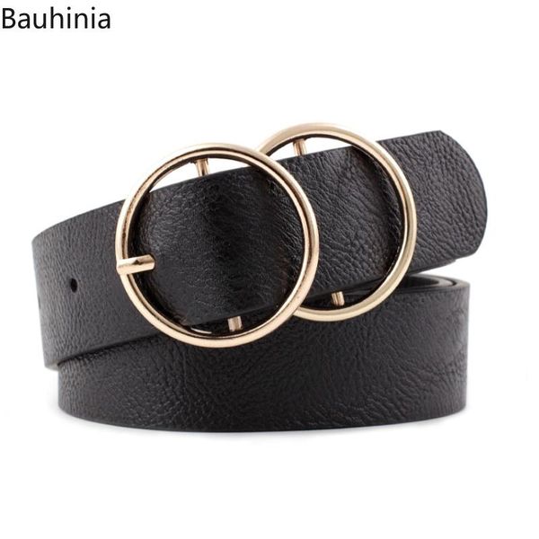belts bauhinia casual double round buckle trouser pu belt for women student all-match jeans pin 6 colors available, Black;brown 
belts bauhinia casual double round buckle trouser pu belt for women student all-match jeans pin 6 colors available, Black;brown