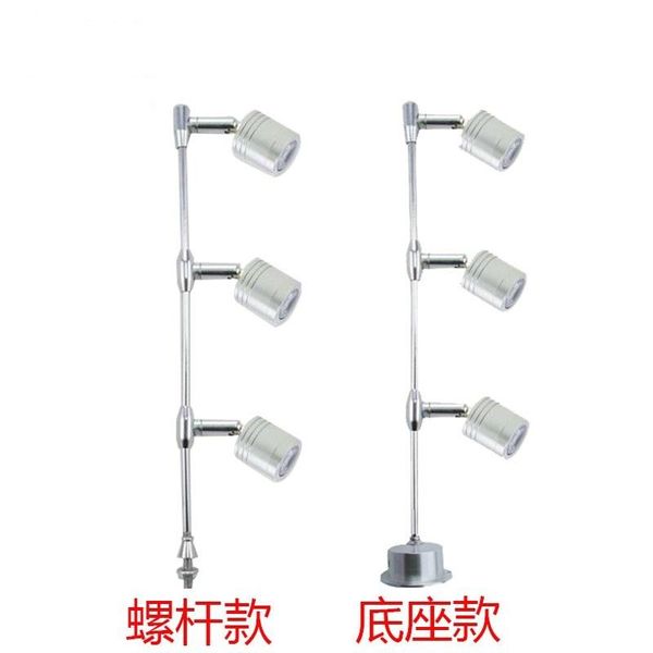 led counter lights spotlights uprights 3w gold jewelry showcase watch phone light