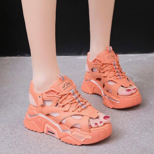 lace up platform sandals women open toe thick sole summer outdoor leisure sport white orange mujer, Black
lace up platform sandals women open toe thick sole summer outdoor leisure sport white orange mujer, Black
