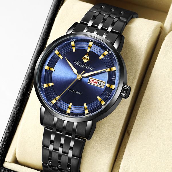 doit brand luxury watches men automatic mechanical black stainless steel waterproof business, Slivery;brown
doit brand luxury watches men automatic mechanical black stainless steel waterproof business, Slivery;brown