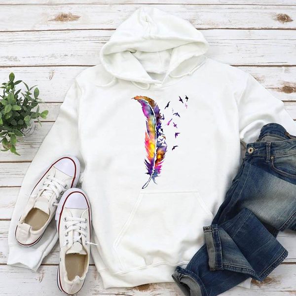 women's hoodies & sweatshirts women print feather watercolor ladies fashion 90s style clothes autumn winter female pullovers sweatshirt, Black
women's hoodies & sweatshirts women print feather watercolor ladies fashion 90s style clothes autumn winter female pullovers sweatshirt, Black