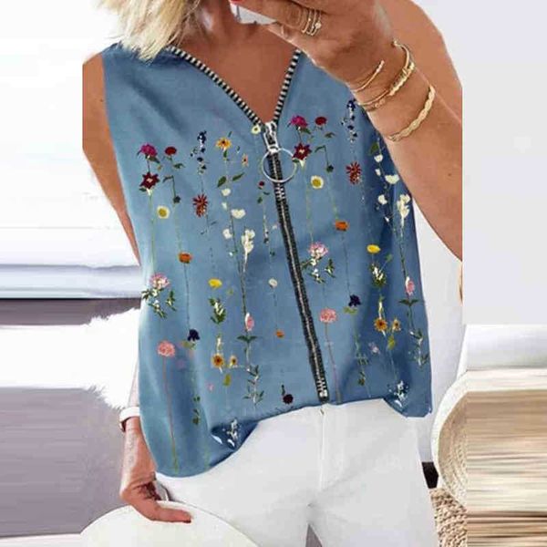 women's blouses & shirts v neck zipper lady blouse shirt summer floral print sleeveless tank women retro casua jy40, White
women's blouses & shirts v neck zipper lady blouse shirt summer floral print sleeveless tank women retro casua jy40, White