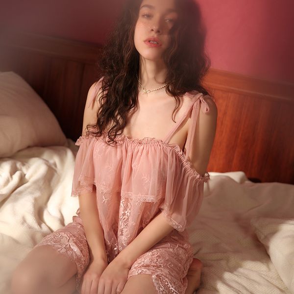 2021honeymoon women nightwear lace thin strapless suspender nightdress sleepwear womens summer lingerie night dress, Black;white
2021honeymoon women nightwear lace thin strapless suspender nightdress sleepwear womens summer lingerie night dress, Black;white