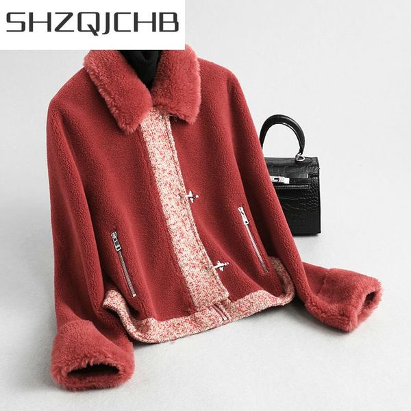women's fur & faux shzq elegant real coat women clothes 2021 korean fashion slim thick wool short jacket vintage winter 59334lw544, Black
women's fur & faux shzq elegant real coat women clothes 2021 korean fashion slim thick wool short jacket vintage winter 59334lw544, Black