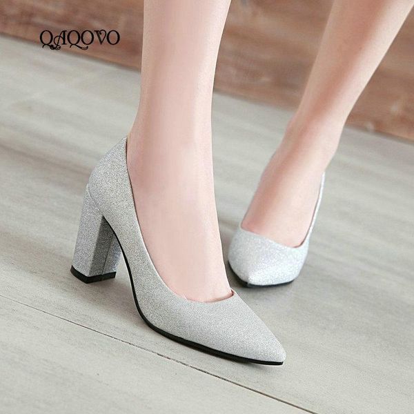 women pumps fashion thick high heels pointed toe dress spring autumn shoes female gold silver black purlpe size 34-43
women pumps fashion thick high heels pointed toe dress spring autumn shoes female gold silver black purlpe size 34-43