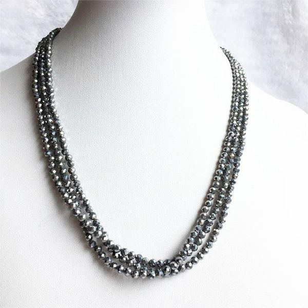 chains 3*4mm faceted terahertz necklace vintage silver thz natural stone jewelry noble elegant exquisite beaded chain choker collier
chains 3*4mm faceted terahertz necklace vintage silver thz natural stone jewelry noble elegant exquisite beaded chain choker collier