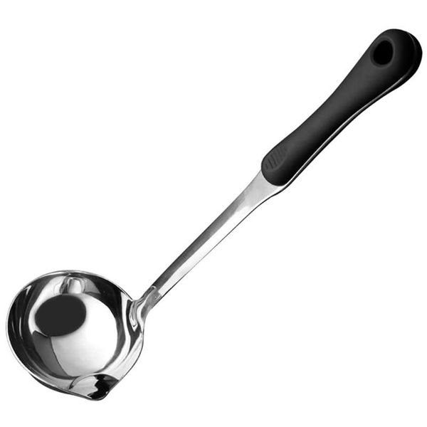 spoons stainless steel oil separator spoon ladle, heat insulation anti-scalding long plastic handle, soup ladle
spoons stainless steel oil separator spoon ladle, heat insulation anti-scalding long plastic handle, soup ladle
