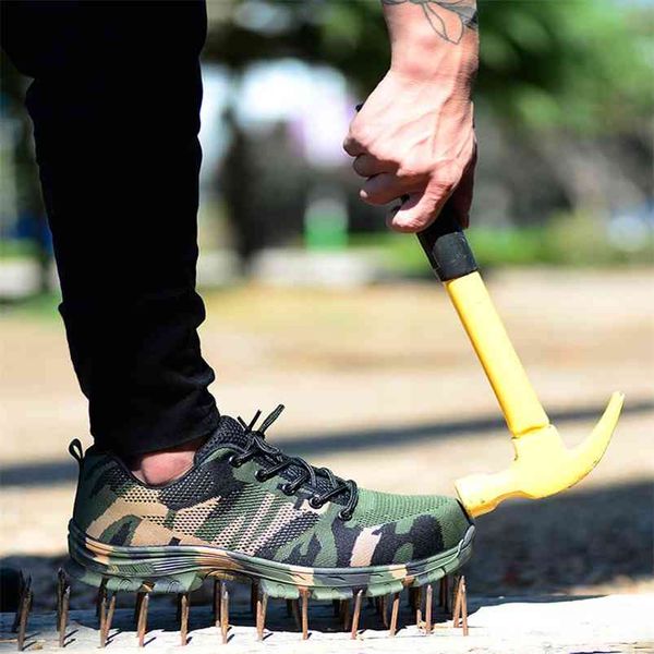 construction men's outdoor plus size steel toe cap work boots shoes men camouflage puncture proof safety shoes breathable 210923, Black
construction men's outdoor plus size steel toe cap work boots shoes men camouflage puncture proof safety shoes breathable 210923, Black
