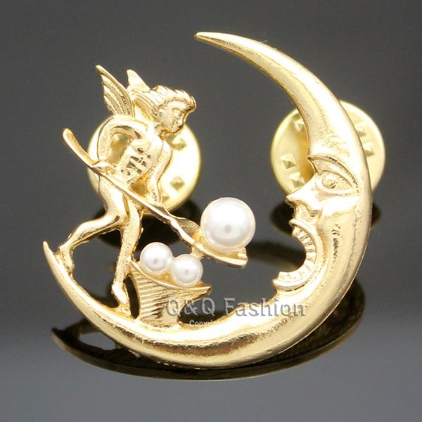 pins, brooches antique silver plated angel fairy feeding moon cresent pearl baroque lapel brooch pin jewelry, Gray
pins, brooches antique silver plated angel fairy feeding moon cresent pearl baroque lapel brooch pin jewelry, Gray