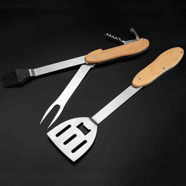 multifunction stainless steel bbq tools set barbecue shovel oil brush fork bottle opener compact portable splittable durable grill outdoor c
multifunction stainless steel bbq tools set barbecue shovel oil brush fork bottle opener compact portable splittable durable grill outdoor c