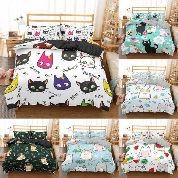 animal cats bed linen kids duvet cover set comforter clothes 2/3pcs bedding sets king single full double quilt
animal cats bed linen kids duvet cover set comforter clothes 2/3pcs bedding sets king single full double quilt