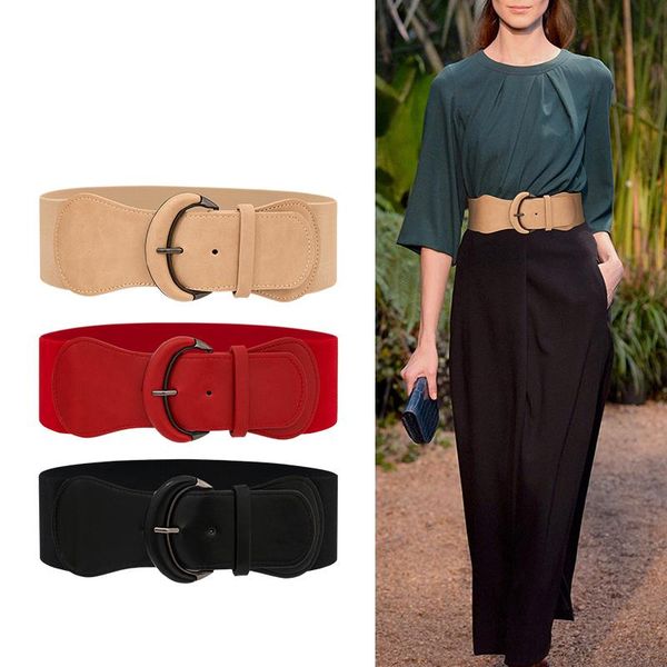 belts women's stretch belt wide elastic pu leather designer classic waistband for dress skirt ceinture femme 2021, Black;brown
belts women's stretch belt wide elastic pu leather designer classic waistband for dress skirt ceinture femme 2021, Black;brown