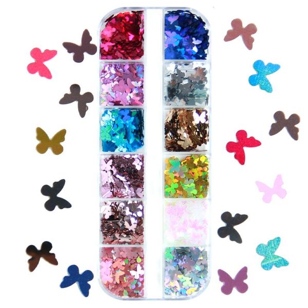nail art decorations 12 colors holographic metallic glitter butterfly shape flakes colorful laser sequins design decoration accessories, Silver;gold
nail art decorations 12 colors holographic metallic glitter butterfly shape flakes colorful laser sequins design decoration accessories, Silver;gold