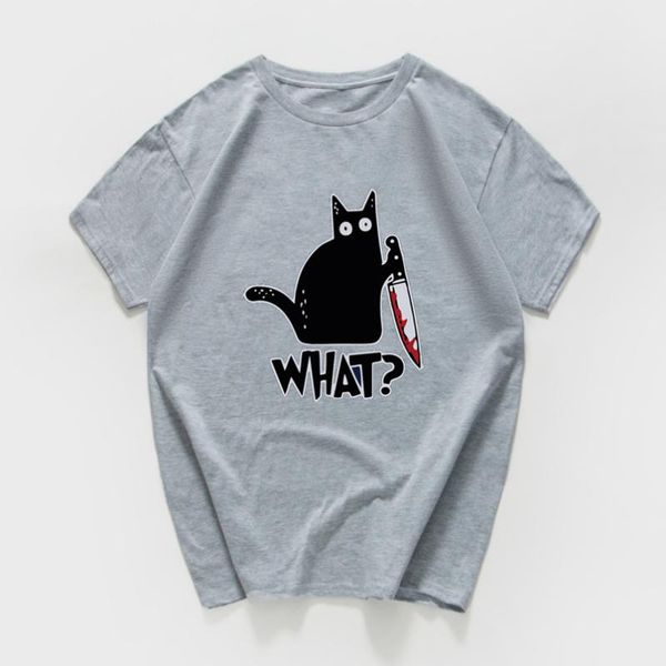 cat with a knife print tshirt women casual funny t shirt streetwear female loose novelty t-shirt cool tee women's, White
cat with a knife print tshirt women casual funny t shirt streetwear female loose novelty t-shirt cool tee women's, White