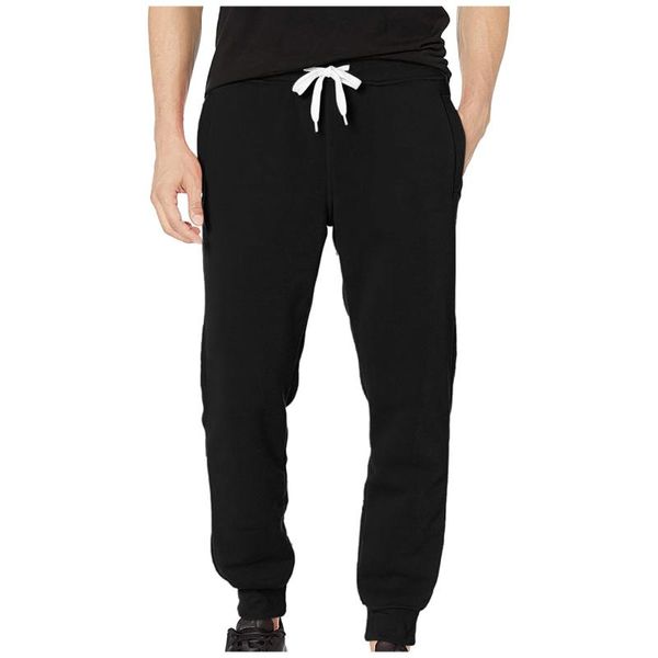 men's pants casual solid basic active fleece jogger waist sports thickened drawstring trousers men jogginghose, Black
men's pants casual solid basic active fleece jogger waist sports thickened drawstring trousers men jogginghose, Black