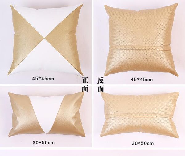 modern pu imitation leather cushion cover golden black pillowcase sofa decorative throw pillow cushion/decorative
modern pu imitation leather cushion cover golden black pillowcase sofa decorative throw pillow cushion/decorative