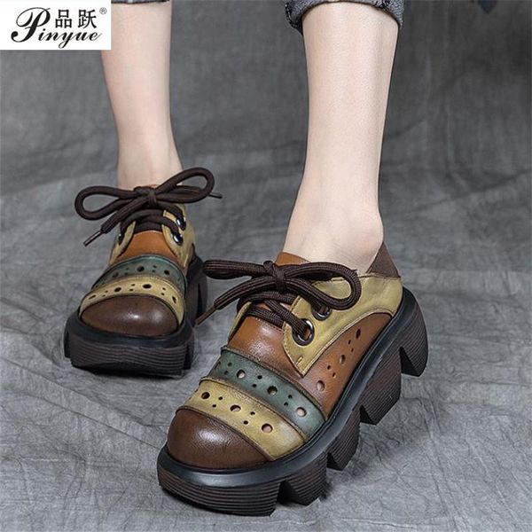 dress shoes single shoe women muffin national style leather heightening footwear retro thick sole contrast color hollow out hole sandals, Black
dress shoes single shoe women muffin national style leather heightening footwear retro thick sole contrast color hollow out hole sandals, Black