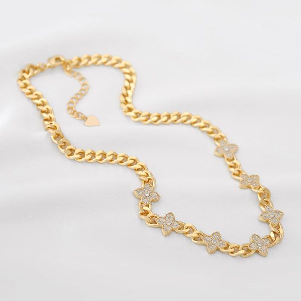 chokers oyb korean zircon clover short necklace women's gold thick chain flower jewelry, Golden;silver
chokers oyb korean zircon clover short necklace women's gold thick chain flower jewelry, Golden;silver