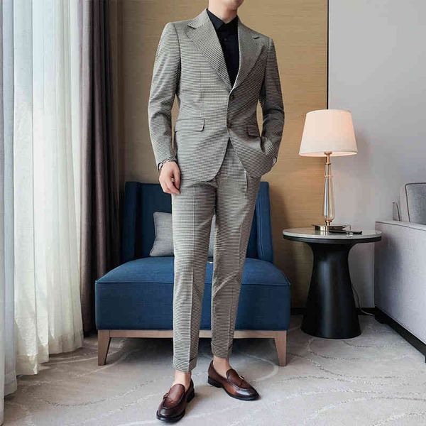 men's suits & blazers 2pieces autumn wedding dress men clothing 2022 simple all match slim fit business formal wear casual suit jacket+, White;black
men's suits & blazers 2pieces autumn wedding dress men clothing 2022 simple all match slim fit business formal wear casual suit jacket+, White;black