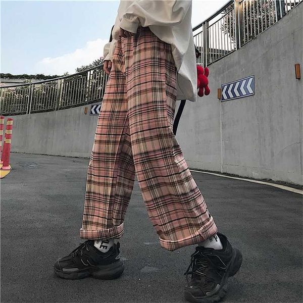 harajuku plaid autumn thin loose pants women pink full length trousers streetwear bf style pantalones mujer spring 211112, Black;white
harajuku plaid autumn thin loose pants women pink full length trousers streetwear bf style pantalones mujer spring 211112, Black;white