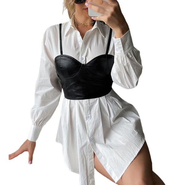 belts woman's solid color pu leather sling vest v-neck backless slim midriff-baring waistcoat female crop daily life, Black;brown
belts woman's solid color pu leather sling vest v-neck backless slim midriff-baring waistcoat female crop daily life, Black;brown