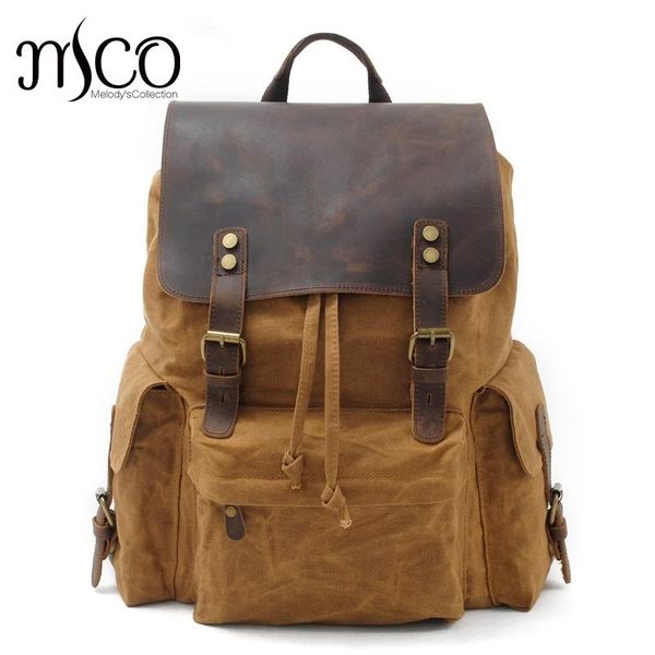 backpack melodycollection waterproof strap men waxd canvas travel rucksack large capacity lapschool bag
backpack melodycollection waterproof strap men waxd canvas travel rucksack large capacity lapschool bag