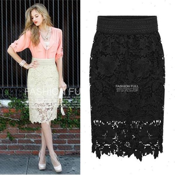 spring fashion package hip women skirt slim was thin ol knee length lace embroidery midi saia, Black
spring fashion package hip women skirt slim was thin ol knee length lace embroidery midi saia, Black