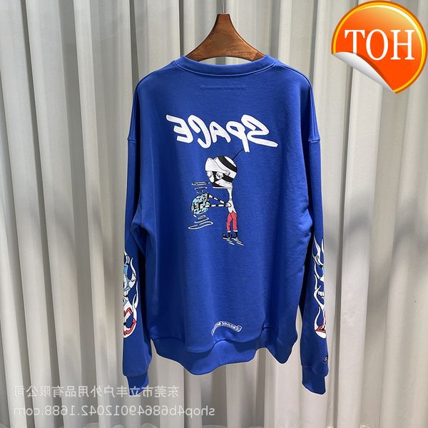 2021 fashion ch co branded printed sweater men's and women's round neck long sleeve top, Black
2021 fashion ch co branded printed sweater men's and women's round neck long sleeve top, Black