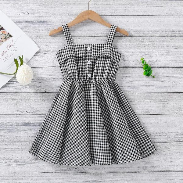 plaid girls dresses sashes children for sling casual button summer dress a line ruffles clothes costume 2021 girl's, Red;yellow
plaid girls dresses sashes children for sling casual button summer dress a line ruffles clothes costume 2021 girl's, Red;yellow