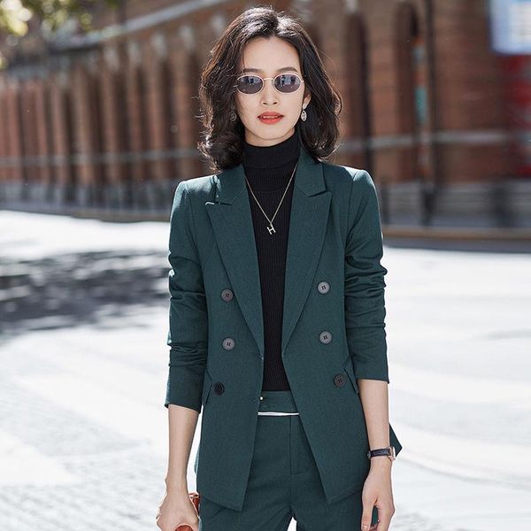 spring and autumn women's two piece trousers suit jacket for office wear 2021 suits & blazers, White;black
spring and autumn women's two piece trousers suit jacket for office wear 2021 suits & blazers, White;black