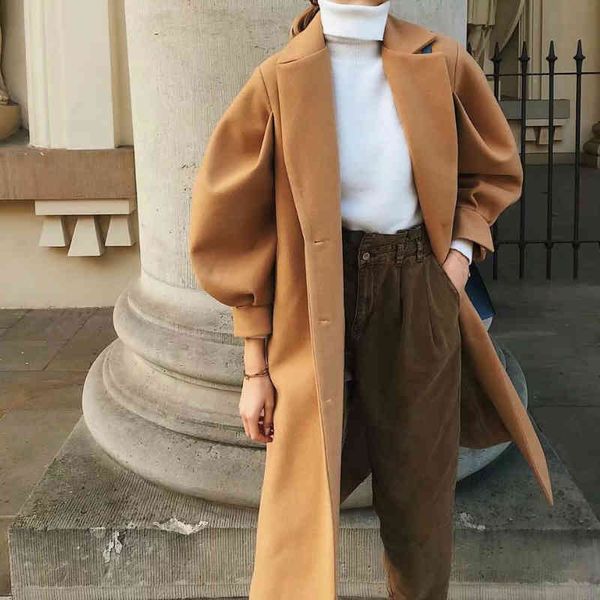 autumn winter new women's trench coat belted long warm wool jackets fashion ladies oversize outerwear 210413, Black
autumn winter new women's trench coat belted long warm wool jackets fashion ladies oversize outerwear 210413, Black