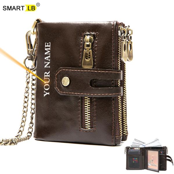 wallets 100% genuine leather men wallet coin purse small mini card holder chain male walet pocket, Red;black
wallets 100% genuine leather men wallet coin purse small mini card holder chain male walet pocket, Red;black