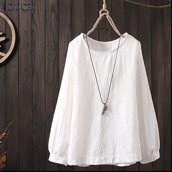 stylish women shirt long sleeve blouse spring solid cotton linen female o neck loose casual vintage blusas 5xl, White
stylish women shirt long sleeve blouse spring solid cotton linen female o neck loose casual vintage blusas 5xl, White