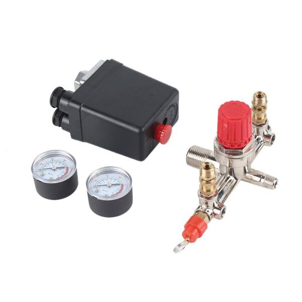 smart home control 40343 adjustable pressure switch air compressor regulating with 2 press gauges valve set
smart home control 40343 adjustable pressure switch air compressor regulating with 2 press gauges valve set