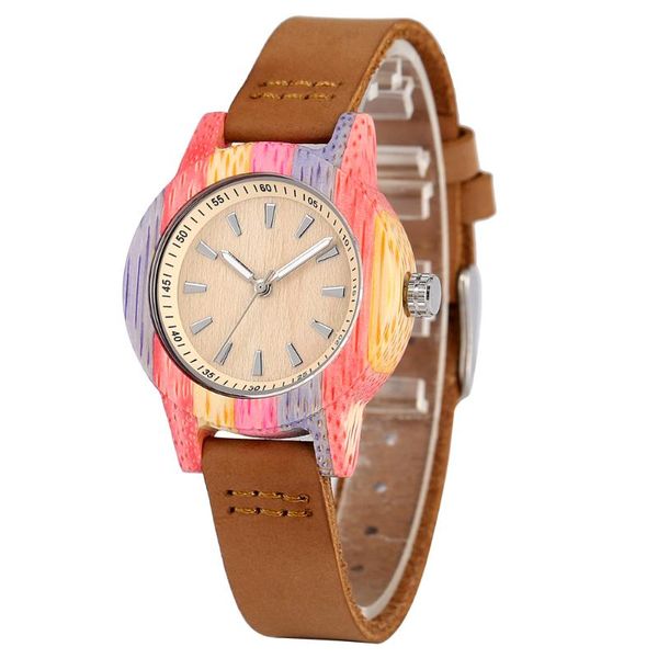 wristwatches brown bamboo wood watch woman creative quartz analog genuine leather handmade wooden wristwatch luminous pointers zegarek damsk, Slivery;brown
wristwatches brown bamboo wood watch woman creative quartz analog genuine leather handmade wooden wristwatch luminous pointers zegarek damsk, Slivery;brown