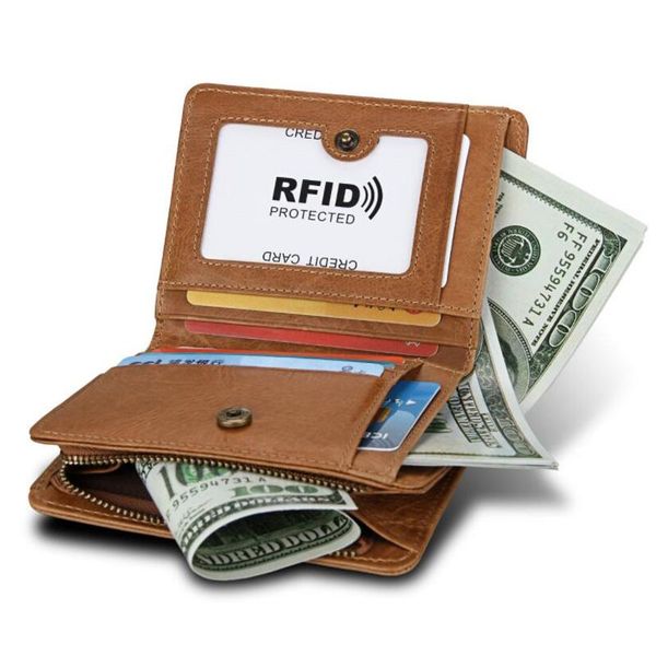 wallets men leather business wallet card holder slim coins purse money bag crazy horse short retro rfid casual, Red;black
wallets men leather business wallet card holder slim coins purse money bag crazy horse short retro rfid casual, Red;black