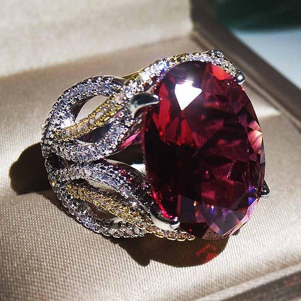 wedding rings exaggerated inlaid egg-shaped red zircon for women trendy simple engagement luxury stone jewelry, Slivery;golden
wedding rings exaggerated inlaid egg-shaped red zircon for women trendy simple engagement luxury stone jewelry, Slivery;golden