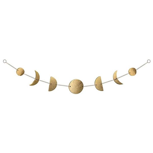 moon phase garland wall decorations boho chic art hanging ornaments for bedroom, home, living room (gold) decorative objects & figurines
moon phase garland wall decorations boho chic art hanging ornaments for bedroom, home, living room (gold) decorative objects & figurines