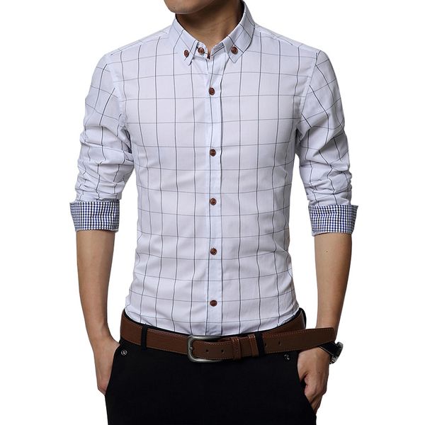 mens fashion print shirt long sleeve slim business shirts plus size work, White;black
mens fashion print shirt long sleeve slim business shirts plus size work, White;black