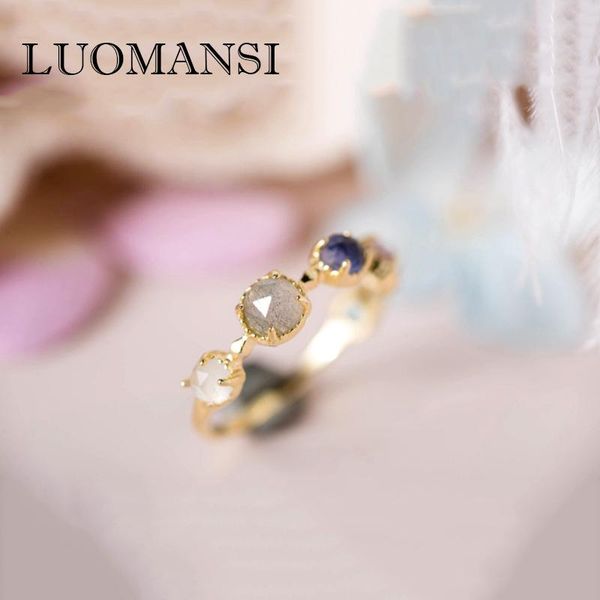 cluster rings luomansi real natural moonstone labradorite blue iolite amethyst 5 gemstone ring woman s925 silver ol style fine jewelry, Golden;silver
cluster rings luomansi real natural moonstone labradorite blue iolite amethyst 5 gemstone ring woman s925 silver ol style fine jewelry, Golden;silver