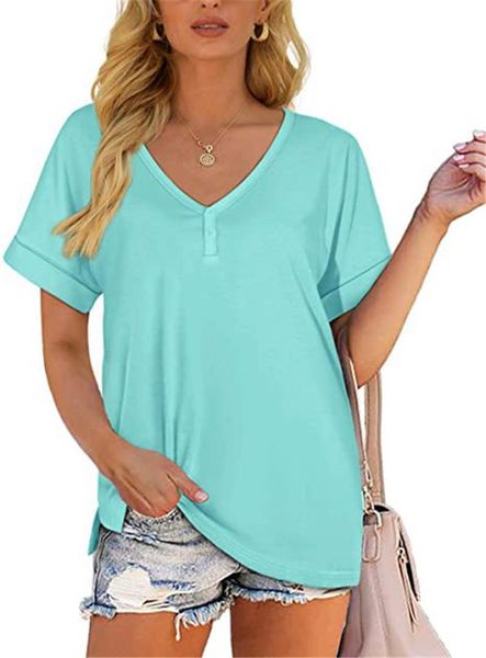women's t-shirt white women cotton blends t-shirts simple short sleeve casual summer solid color tee button v-neck camisa mujer
women's t-shirt white women cotton blends t-shirts simple short sleeve casual summer solid color tee button v-neck camisa mujer