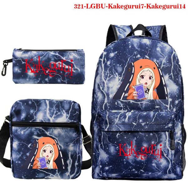 backpack mochila kakegurui printing girls boys school 3 pcs/set book rucksack travel knapsack shoulder bag kids bookbag 
backpack mochila kakegurui printing girls boys school 3 pcs/set book rucksack travel knapsack shoulder bag kids bookbag