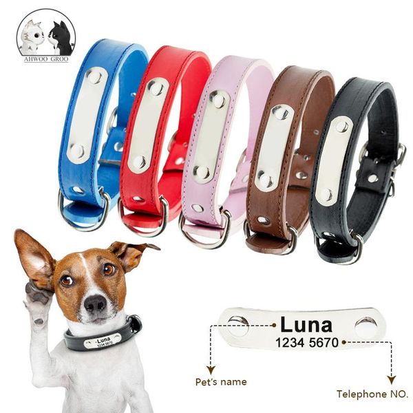 dog collars & leashes leather customized collar puppy pet id tag personalized cat necklace name phone number engraving chihuahua
dog collars & leashes leather customized collar puppy pet id tag personalized cat necklace name phone number engraving chihuahua