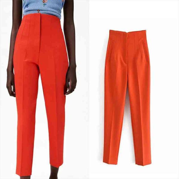traf za high waisted womens capris street casual trouser zipper elegant fashion black orange funky woman pencil ww0263, Black;white
traf za high waisted womens capris street casual trouser zipper elegant fashion black orange funky woman pencil ww0263, Black;white