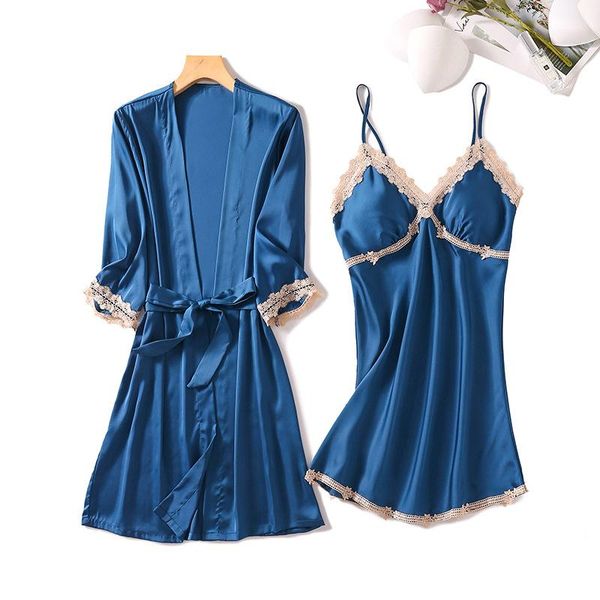 novelty robe set women lace nightwear 2pcs kimono bathrobe gown intimate lingerie spring autumn home clothing women's sleepwear, Black;red
novelty robe set women lace nightwear 2pcs kimono bathrobe gown intimate lingerie spring autumn home clothing women's sleepwear, Black;red