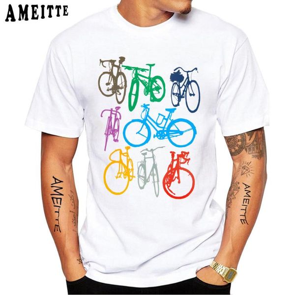 colorful bicycle silhouettes cycling print t-shirt men short sleeve collection funny bike sport boy white casual tees men's t-shirts, White;black
colorful bicycle silhouettes cycling print t-shirt men short sleeve collection funny bike sport boy white casual tees men's t-shirts, White;black