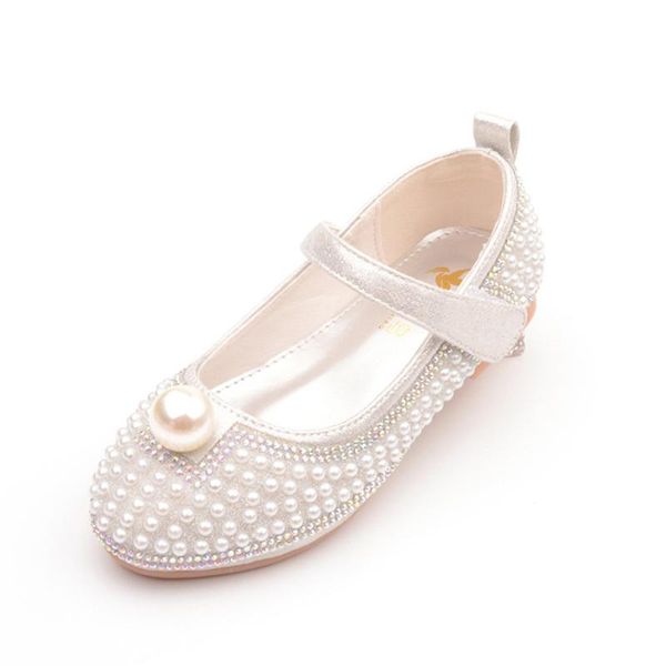 children' flats girls princess shoes pearl soft flat heel leather kids loafers 01a, Black;grey
children' flats girls princess shoes pearl soft flat heel leather kids loafers 01a, Black;grey