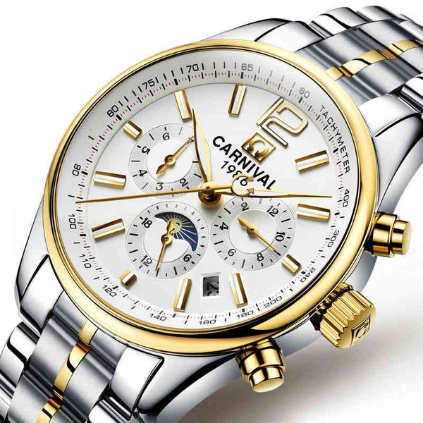 clock business carnival automatic new lighting men waterproof mechanical brand moon phase relogio masculino 2021, Slivery;brown
clock business carnival automatic new lighting men waterproof mechanical brand moon phase relogio masculino 2021, Slivery;brown