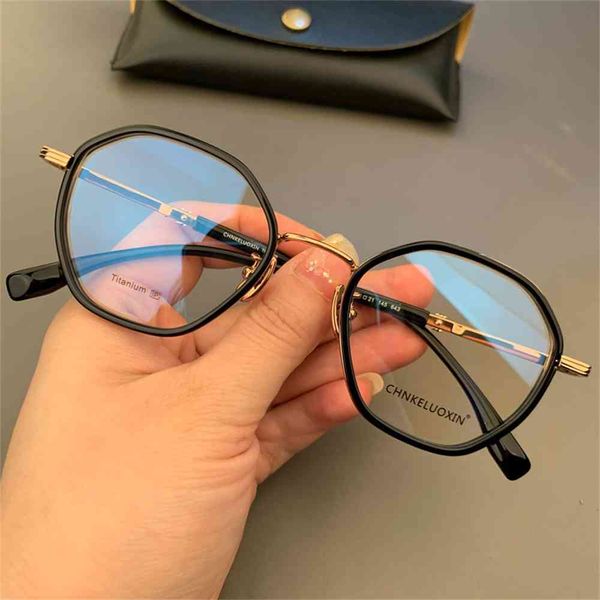 80% off store online crosin eyeglass frame small height hexagon personality pure titanium ultra light men's and women's myopia, White;black
80% off store online crosin eyeglass frame small height hexagon personality pure titanium ultra light men's and women's myopia, White;black